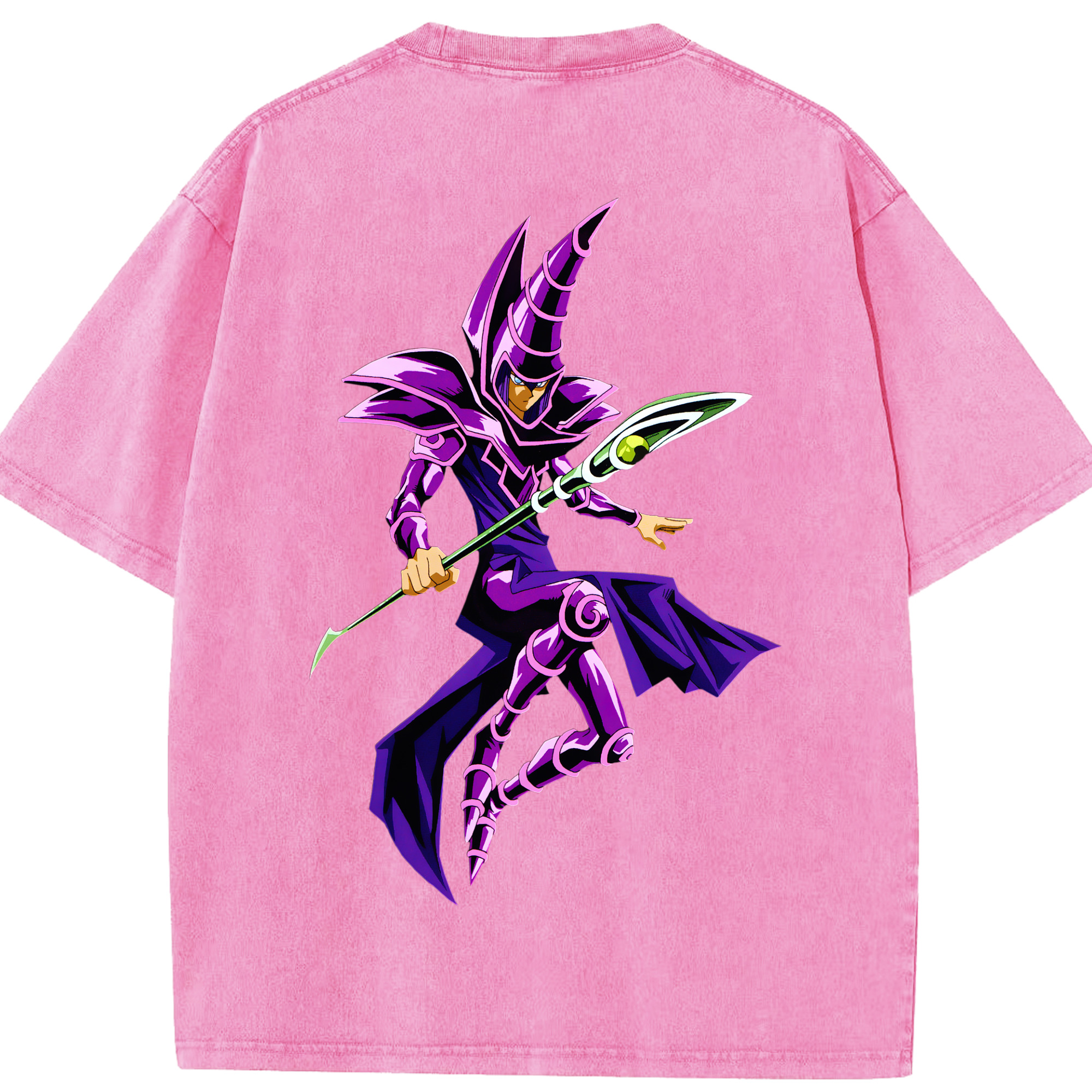 （画像用） 遊☆戯☆王 Yu-Gi-Oh! 綿100% ヴィンテージ風 半袖Tシャツ（背面プリント）